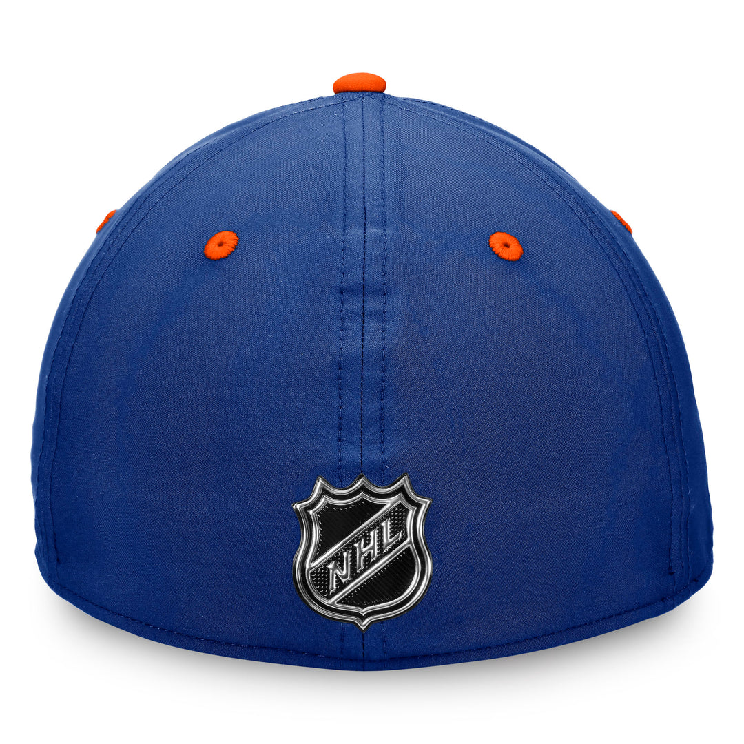 Edmonton Oilers Fanatics Cobalt Game Train Authentic Pro Flex Hat