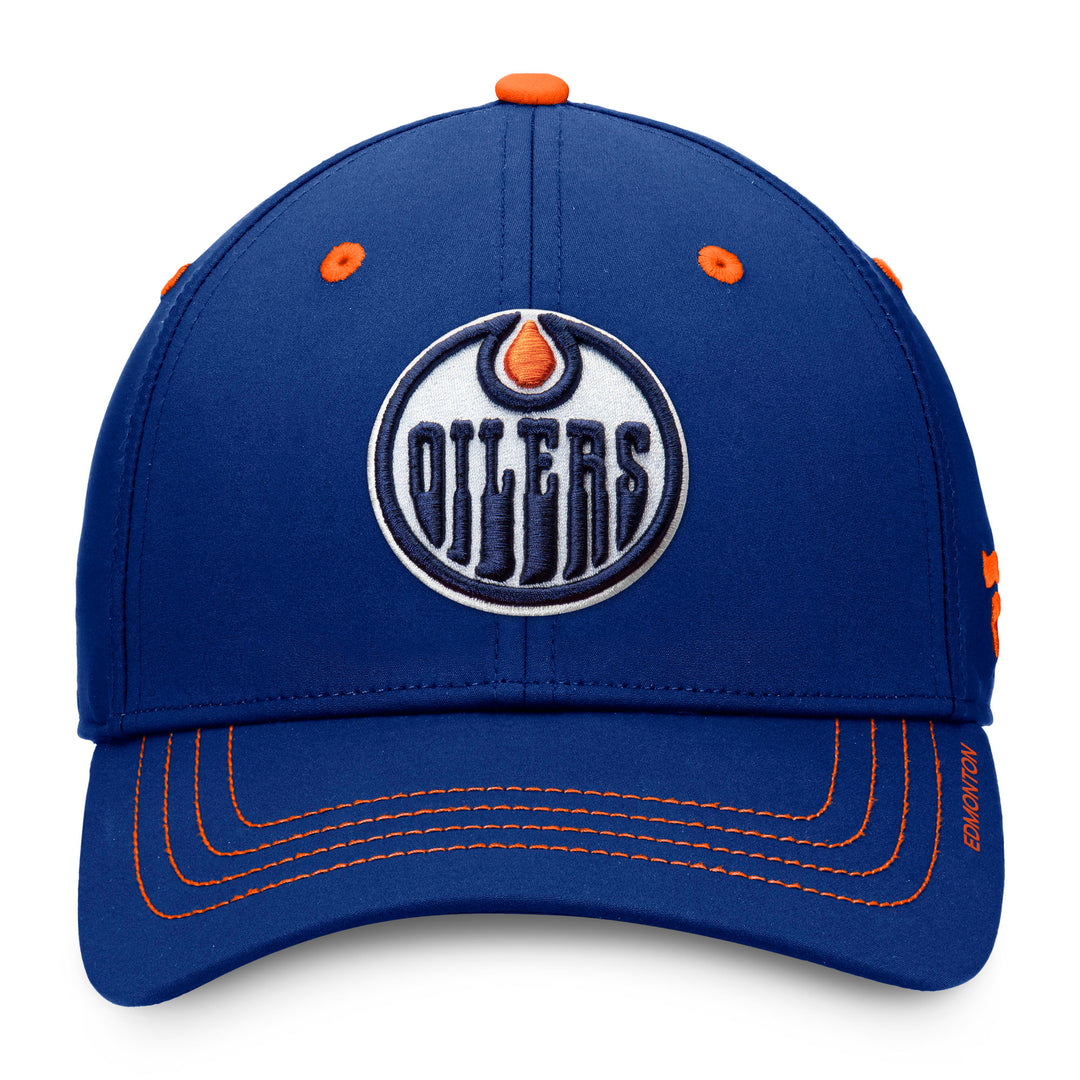 Edmonton Oilers Fanatics Cobalt Game Train Authentic Pro Flex Hat