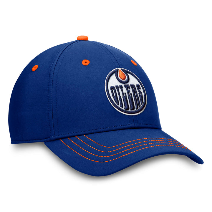 Edmonton Oilers Fanatics Cobalt Game Train Authentic Pro Flex Hat