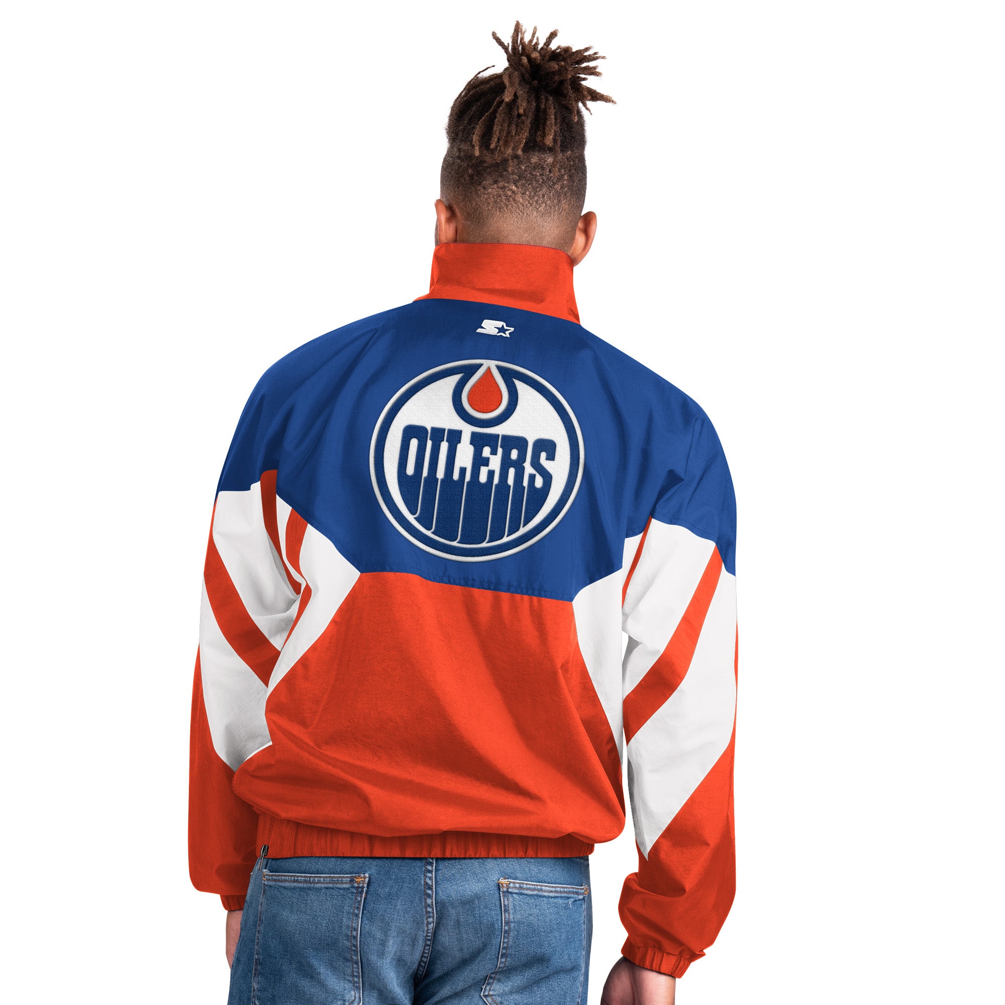 Oilers sales starter jacket