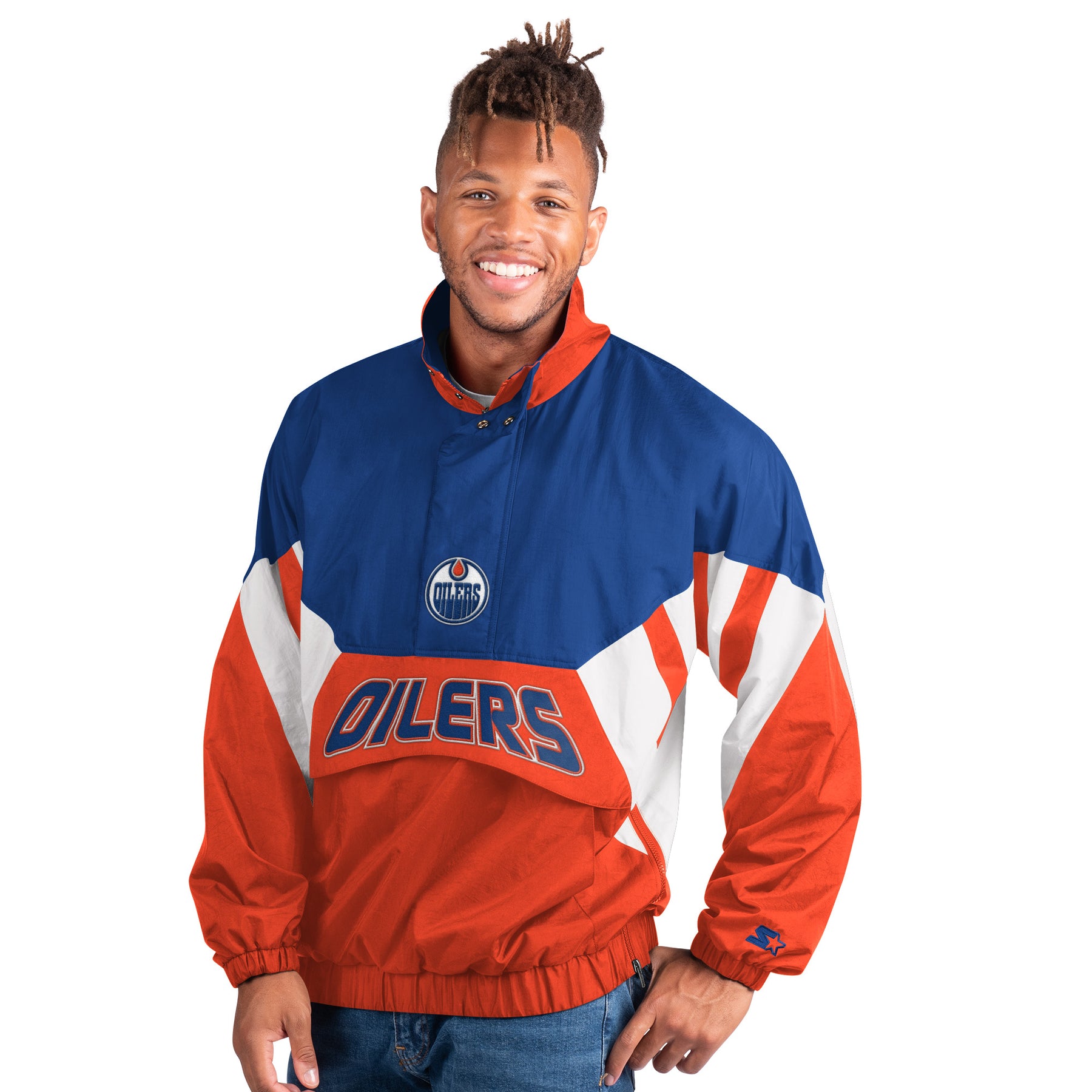 Edmonton Oilers Starter Royal & Orange Powerplay Lightweight Half