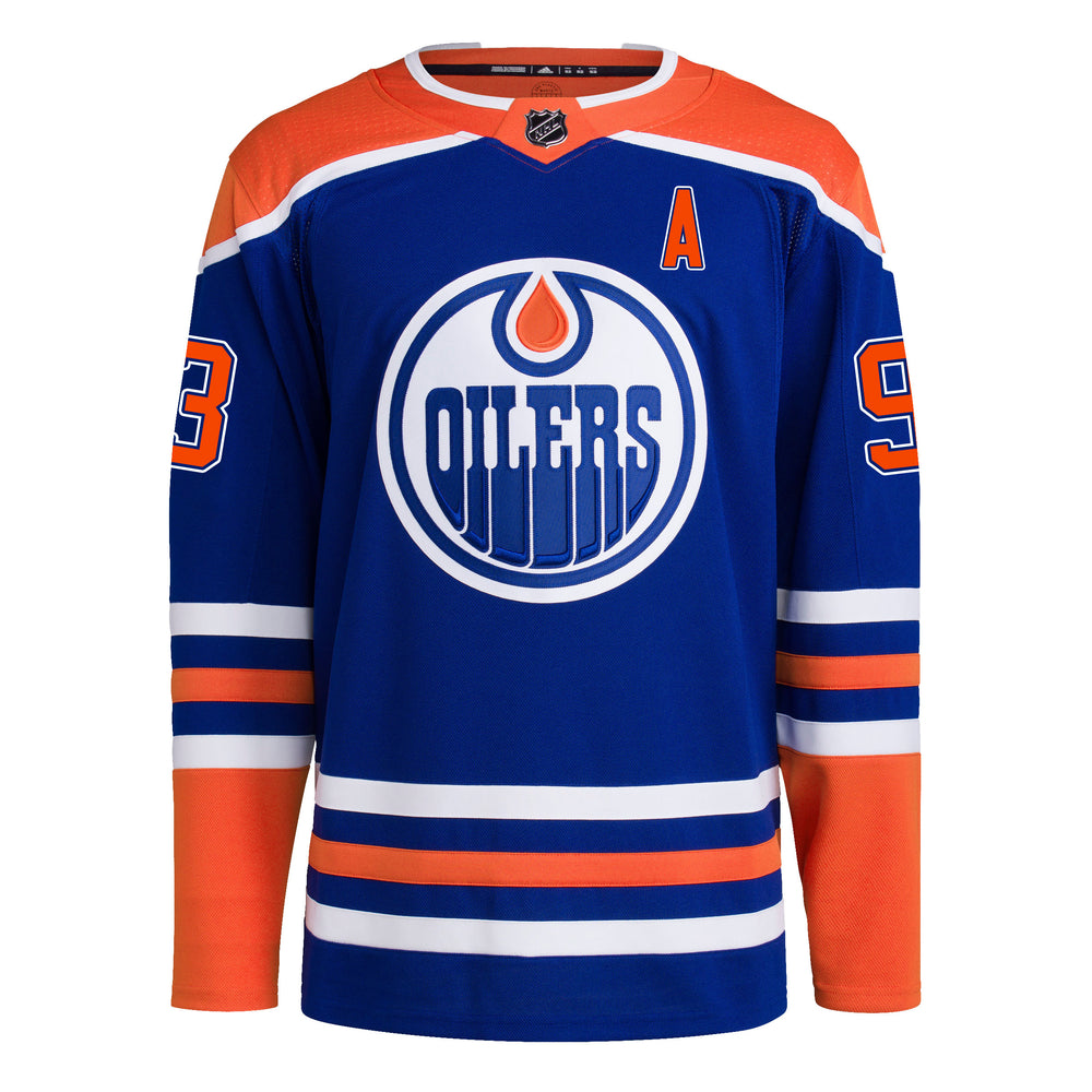 Connor McDavid Edmonton Oilers Youth Authentic Stack Long Sleeve