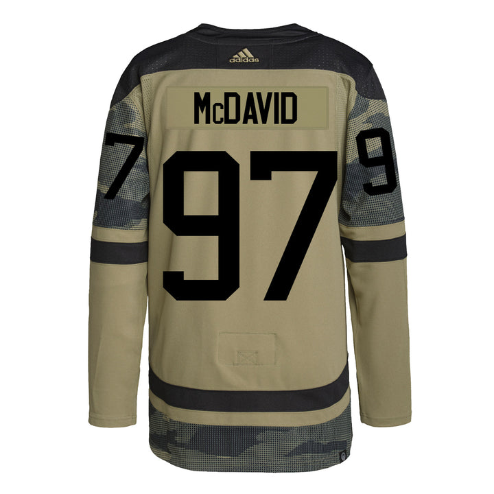 Connor McDavid Edmonton Oilers Primegreen Authentic Camo/Military Appreciation Jersey