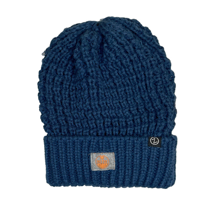 Edmonton Oilers Womens Zephyr Royal Cozy Toque